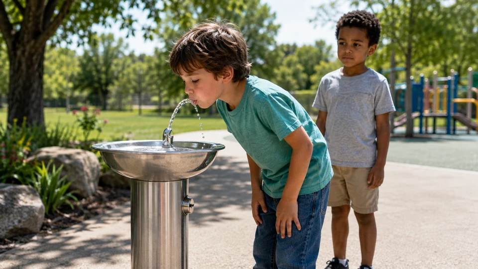Drinking fountain: device that supplies water for drinking in public places
